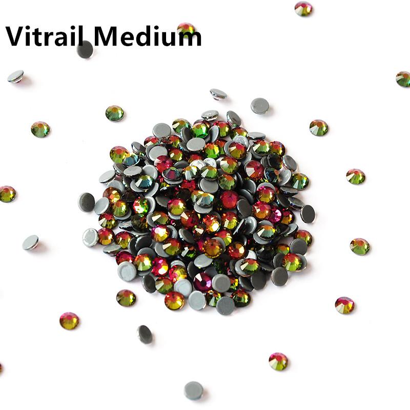 China Bulk Hot-fix Flat Back Rhinestones Bulk Crystal Glass Hotfix Rhinestones for Clothing Garment