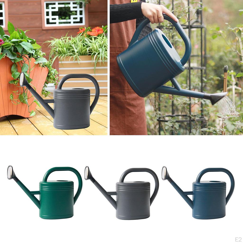 Plastic Watering Can with Mouth High Capacity Portable Sprinkler Head Vintage Gardening Tools for