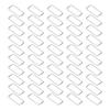 50pcs Metal Rings Durable Iron Rectangle Buckle Rings for DIY Belt Handbag Buckle Hardware Clothes Decoration
