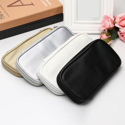 Langlebige PU-Leder Make-up-Pinsel Tasche Wasserdicht Tragbar Make-up-Pinsel Hülle Reise-Organizer Staubdicht Kosmetiktasche