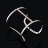 DIEZI Bijoux Gypsy Fashion Gold Silver Plated Punk Hip Hop Cuff Wide Men Bangles Arm Bracelet for Women Bracelets & Bangles
