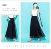 Add Pockets: Ice Silk Chiffon Wide-Leg High-Waist Slimming Plus Size Pants for Summer