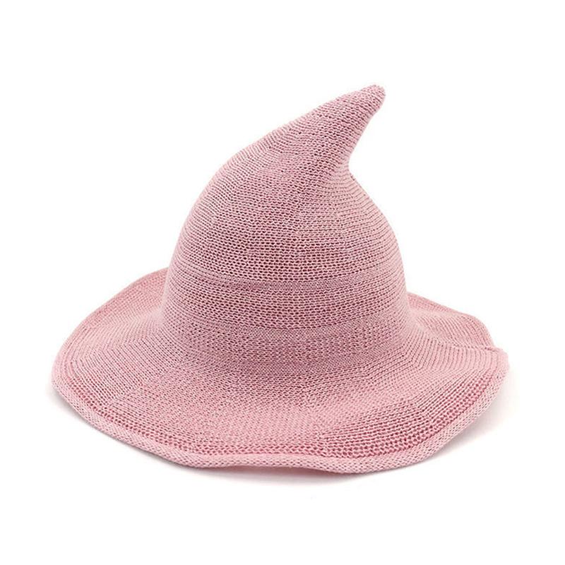 Cappello da strega vintage per Halloween, in lana lavorata a maglia, per feste, maschere, accessori per la decorazione del festival