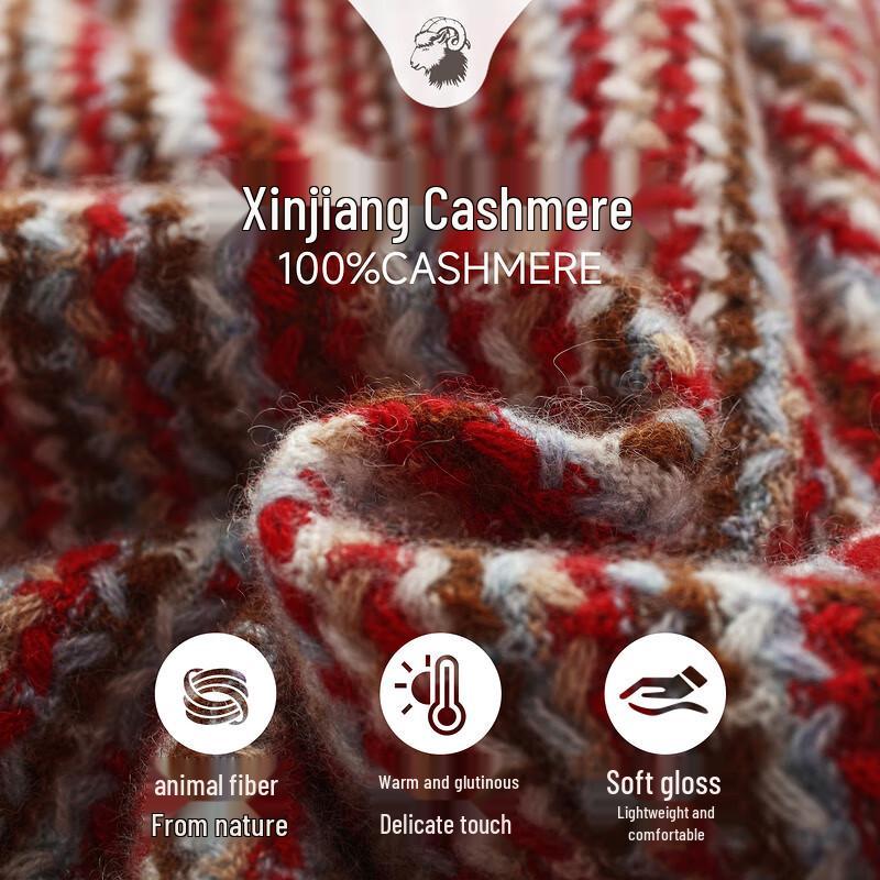 Zhaojun Women's Fall/Winter Thick Round Neck Cashmere Sweater