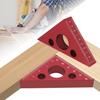 45/90 Degree Metric Scale Precision Angle Ruler Aluminum Alloy Thickened Triangle Ruler Multifunction Woodworking Tool