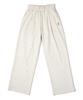 GAKKAI UNIONS One-Pleat Wide Sweatpants Oatmeal