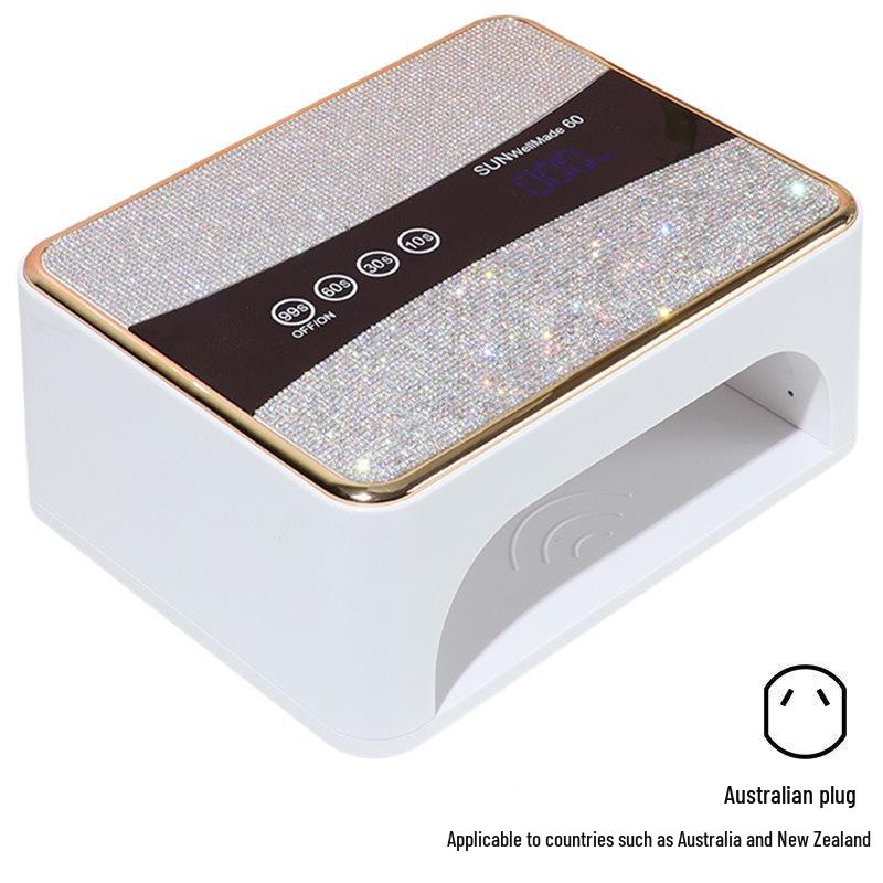 Беспроводная УФ-лампа для ногтей 168 Вт, быстрая сушка, перезаряжаемая, для гелевых покрытий