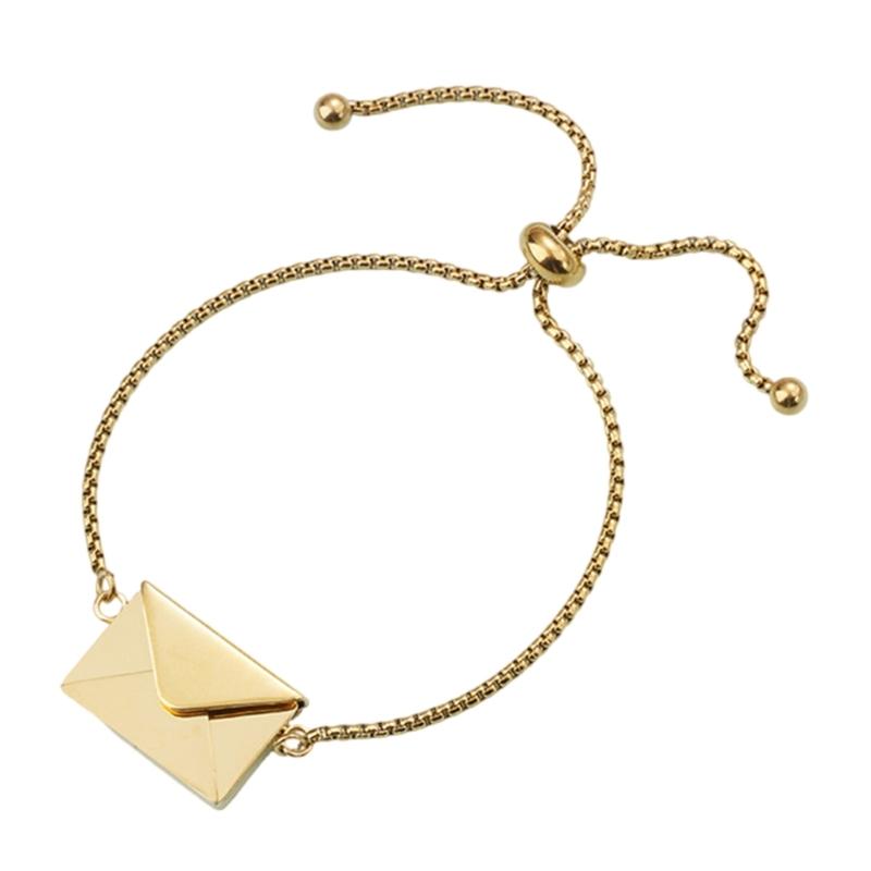 

Fashionable Sturdy Stainless Steel Square Locket Bracelet with Photo Insert, Customizable Pendant For Men And Women 1 золотий