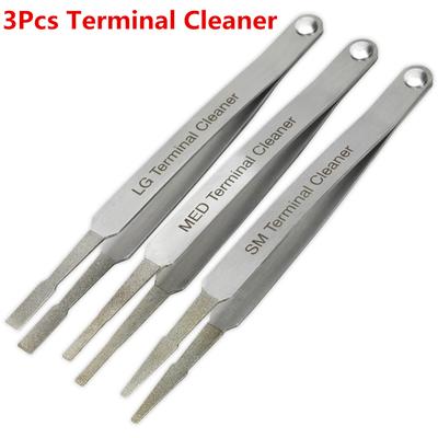 Electrical Contact Cleaning Kit, 3 Pcs., With Tweezers For Cleaning Pin Connectors