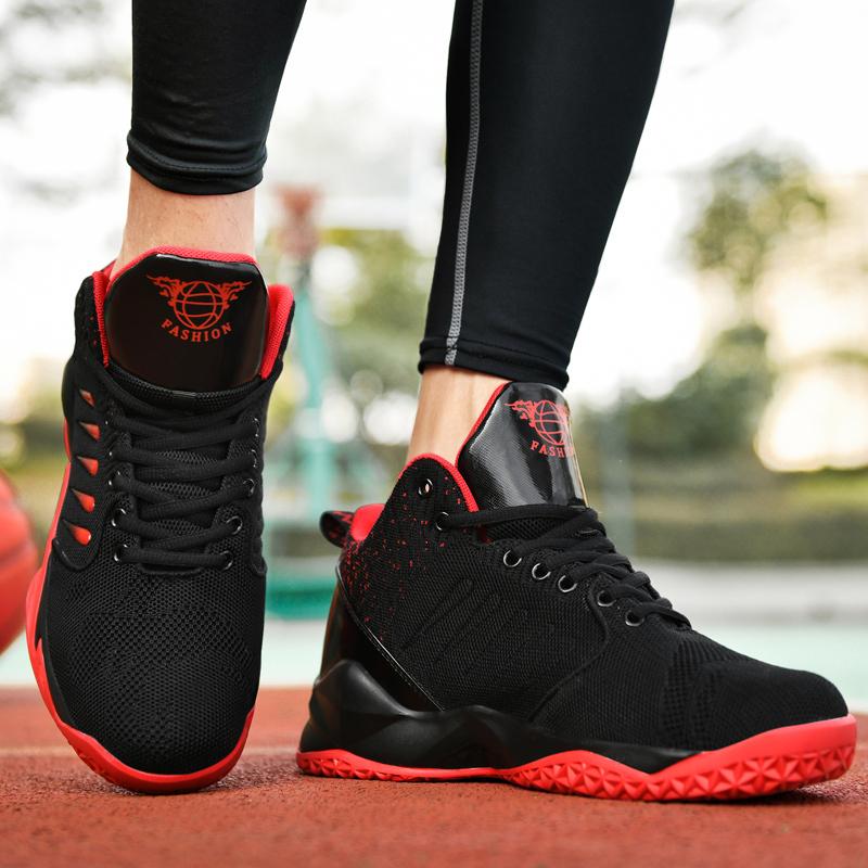 Schuhe Herrenschuhe Männliche Sneaker Rutschfest Trainings-Basketballschuh Atmungsaktiv Fitnessstudio-Training Athletische Basketball-Sneaker für Damen