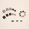 Champagne flash solid color burgundy New Year's bride's foot nail nail piece manicure foot wear nail product