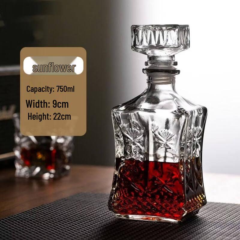 ZISIZ Glass Wine Decanter