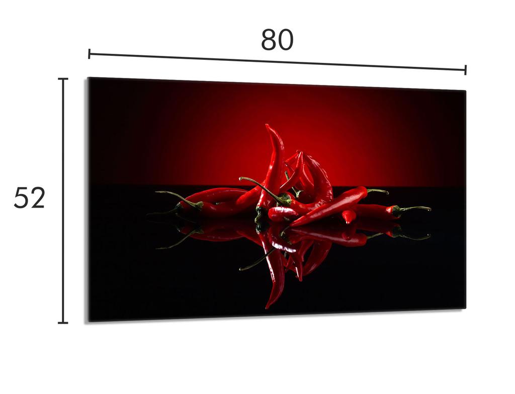 Szklana Płyta Ochronna Na Kuchenkę 80x52 Chilli