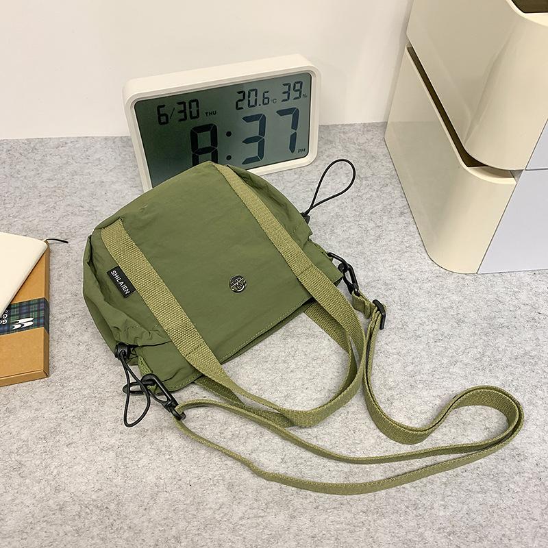 Crossbody bag women's shoulder bag simple commuter versatile tote bag casual canvas trendy sports mobile phone bag men