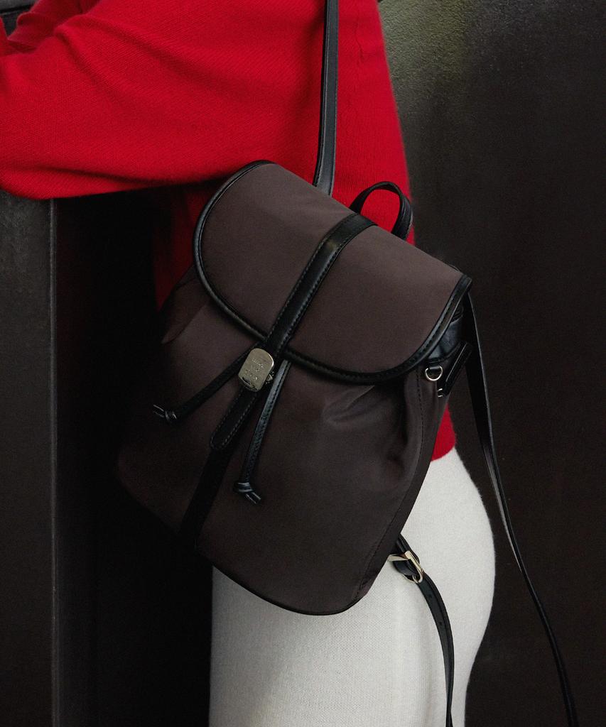 Mucu And Ebony Floe Nylon Backpack _ Brown