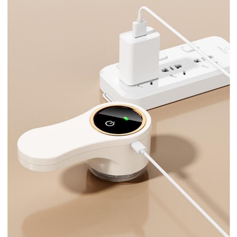 1 Set Electric Lint Remover USB Rechargeable LED Display Portable Fabric Shaver for Home Clothes Pill Fuzz Removal