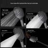 Handheld Water Heater Shower Head with Large Panel for Household Bathrooms