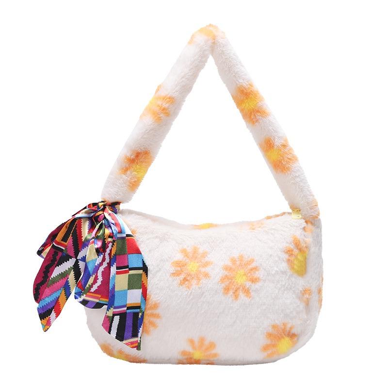 Strawberry Bear Armpit Bag Plush Love Shoulder Bag Handbag Cute Children's Handbag