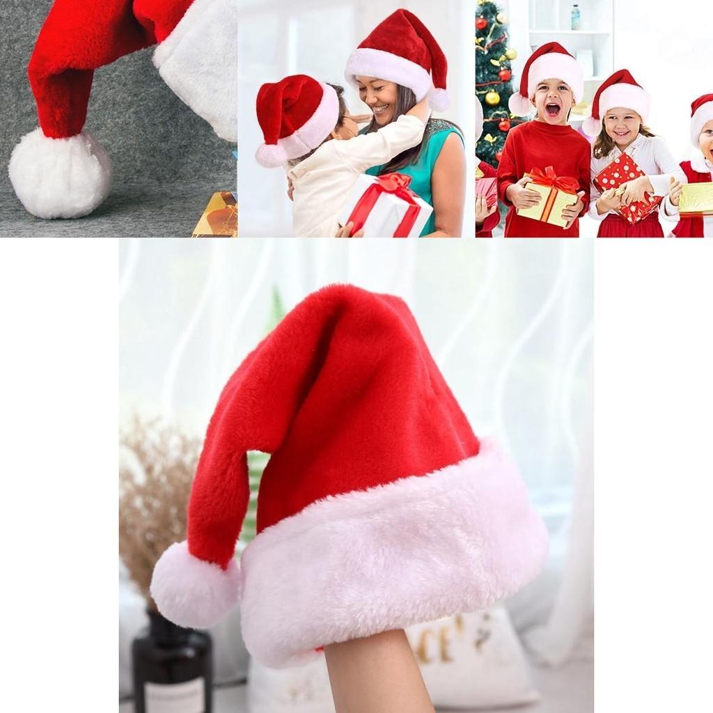 Red And White Christmas Hat For Role Play And Holiday Costume Celebrations