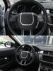 DIYUCAR Rattpanelsöverdrag för Land Rover Range Rover Evoque 2012-2018, Självhäftande Rattöverdrag, Panel för Interiör, Anpassade Biltillbehör