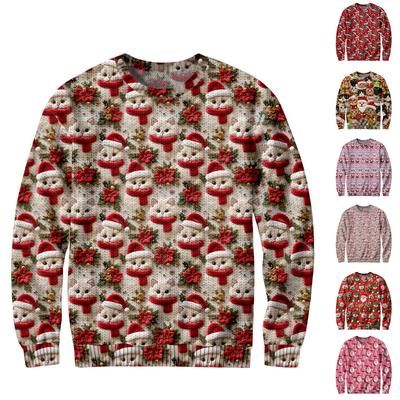 Funny Christmas Sweater For Men And Women, Holiday Pullover 2025, Novelty Crewneck Sweatshirt, Festive Gift
