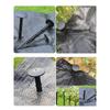 50Pcs Ground Nail Greenhouse Film Fixed Stakes Sunshade Net Tent Camping Windproof Weed Cloth Anchoring Ground Peg 11/16cm