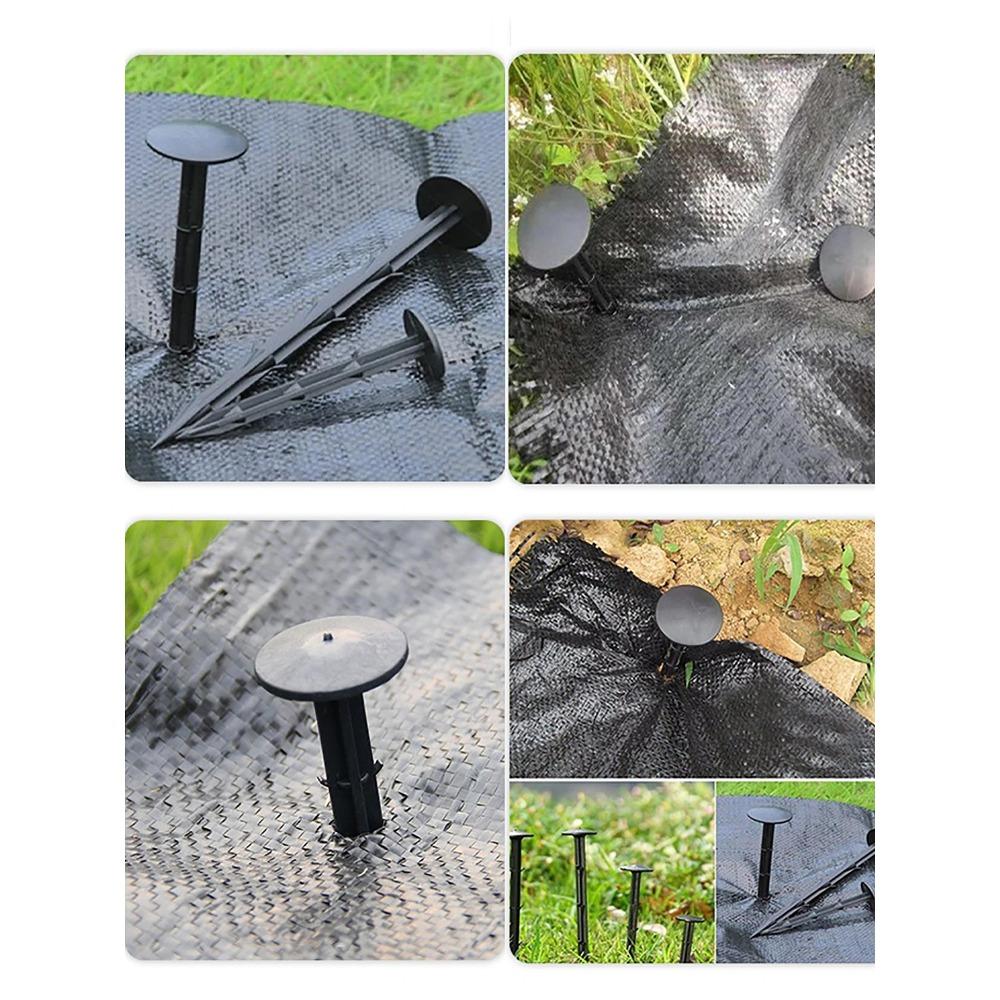 50Pcs Ground Nail Greenhouse Film Fixed Stakes Sunshade Net Tent Camping Windproof Weed Cloth Anchoring Ground Peg 11/16cm