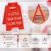 Dollhouse Creative Valentine's Day Present A Small Sign To Say I Love You Decoration Craft Desk Decoration Room Ornament