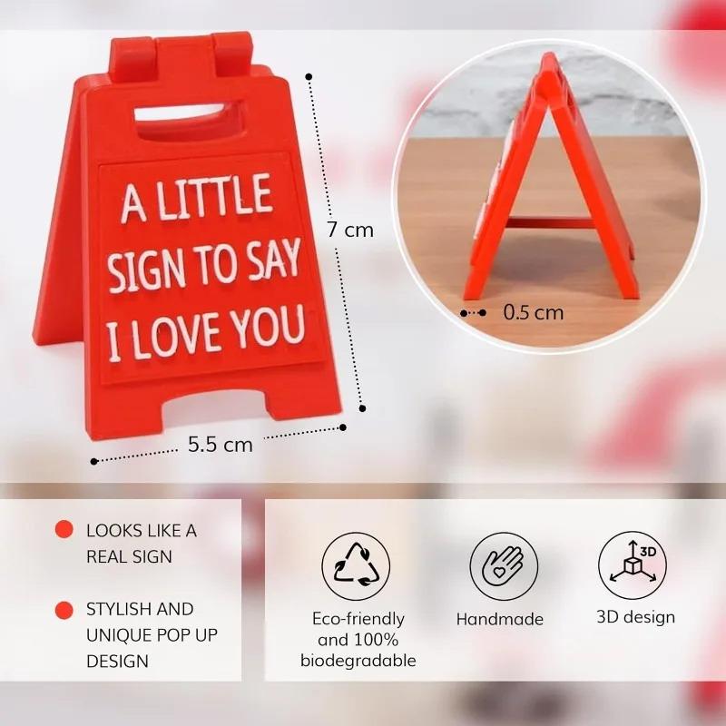 

Dollhouse Creative Valentine s Day Gift A Little Sign To Say I Love You Decoration Craft Desk Decoration Room Ornament