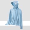 JIAOXIU Summer Unisex Ice Silk Sun Protection Hoodie with Large Brim