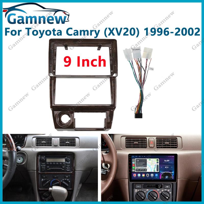 9 Inch Car Frame Fascia Adapter Android Radio Dash Fitting Panel Kit For Toyota Camry ( XV20 ) 1996-2002