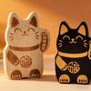 Wooden Fortune Cat Bottle Opener Lucky Magnetic Cap Remover Creative Kitty Fridge Magnet  Gift