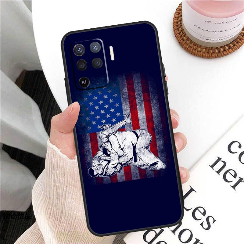 BJJ Brazilian Jiu Jitsu Case For Oppo A38 A80 A60 A40 A78 A18 A98 A58 A96 A76 A16 A94 A74 A54 A15 A17 A57 A77 A5 Pro