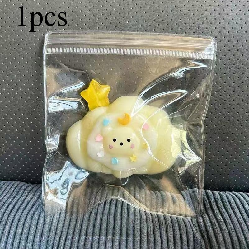 Hot Cloud Bear Bread Squishy Toy Slow Rebound Stress Relief Squeeze Toy Kawaii Decompression Fidget Toy For Kids Adults