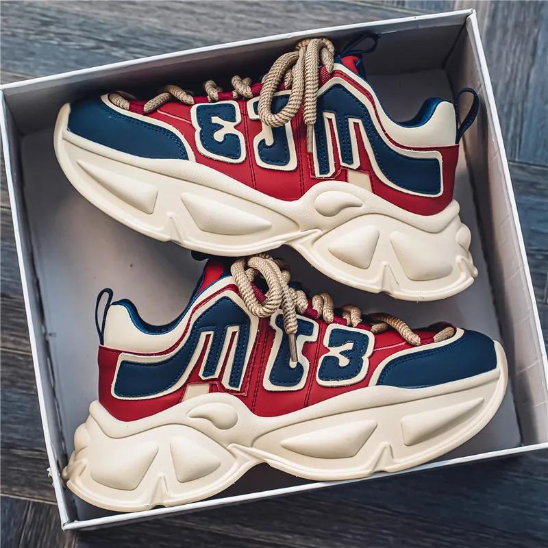 Fashion 2025 New Men's Classic Sneakers Thick Bottom Increased Wear Resistant Outdoor Casual Running Shoes Zapatillas Deportivas