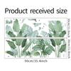 2pcs Tropical Green Leaves Wall Stickers Self-adhesive Wall Murals Wallpaper Home Decor For Bedroom Living Room