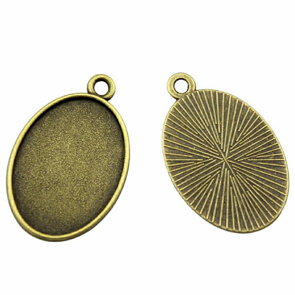 Bezel Connectors For Resin Crafts Fit Oval 13x18mm Photo Glass Dome Frames