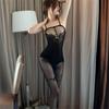Sexy Damen Bodystocking BodySuit Schleife Spitze Nachtwäsche Body Teddies Kostüme Offener Schritt Netzunterwäsche Übergröße Erotische Dessous