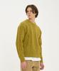 BLOND9 Wool Fisherman Knit Sweater_Lime Green