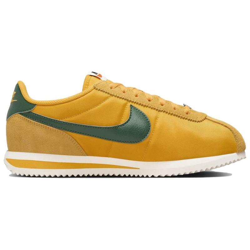 Nike Cortez Textile Yellow Ochre Gorge Green Women's Sneakers DZ2795-702
