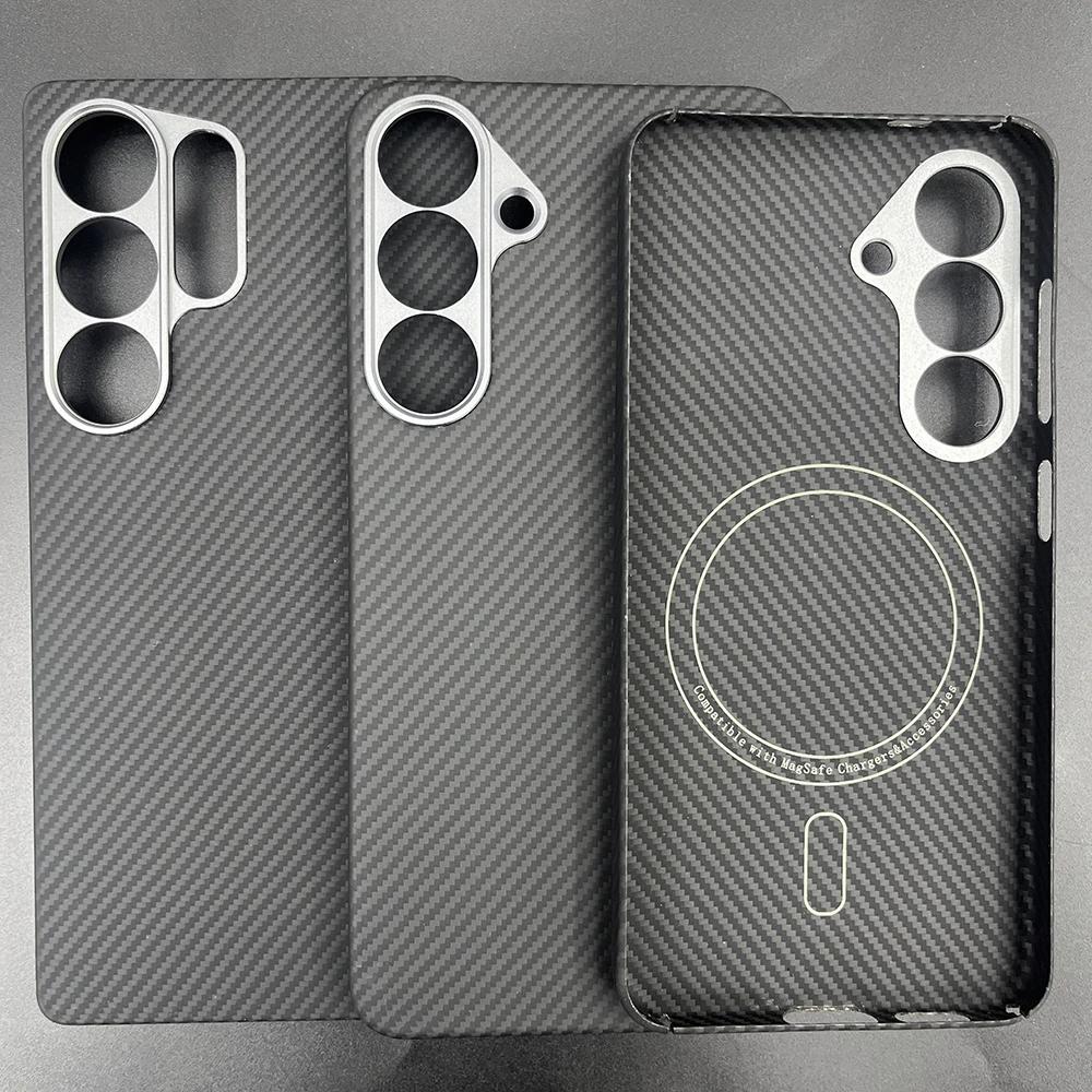 600D Carbon Fiber Case For Samsung Galaxy S25 Ultra 1500D Aramid Case for S25 Edge S25 Ultra-Thin Lightweight Protective Cover