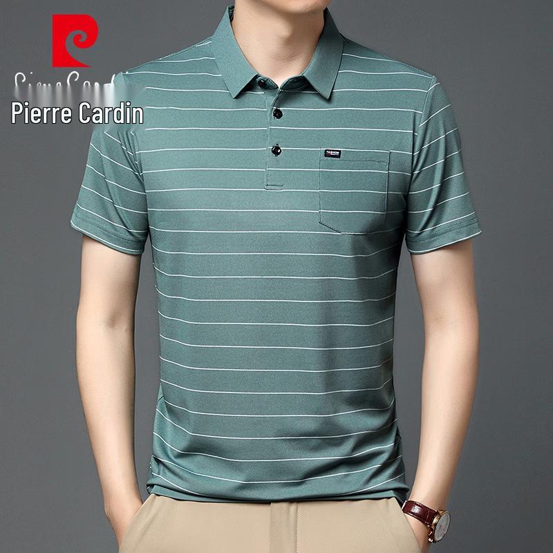 Pierre Cardin Men s Striped Polo Shirt XXXXL зелёный