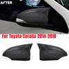 For Toyota Corolla 2014 2015 2016 2017 2018 Car Rearview Side Mirror Cover Wing Cap Exterior Door Housing Trim Adhesive Sticker