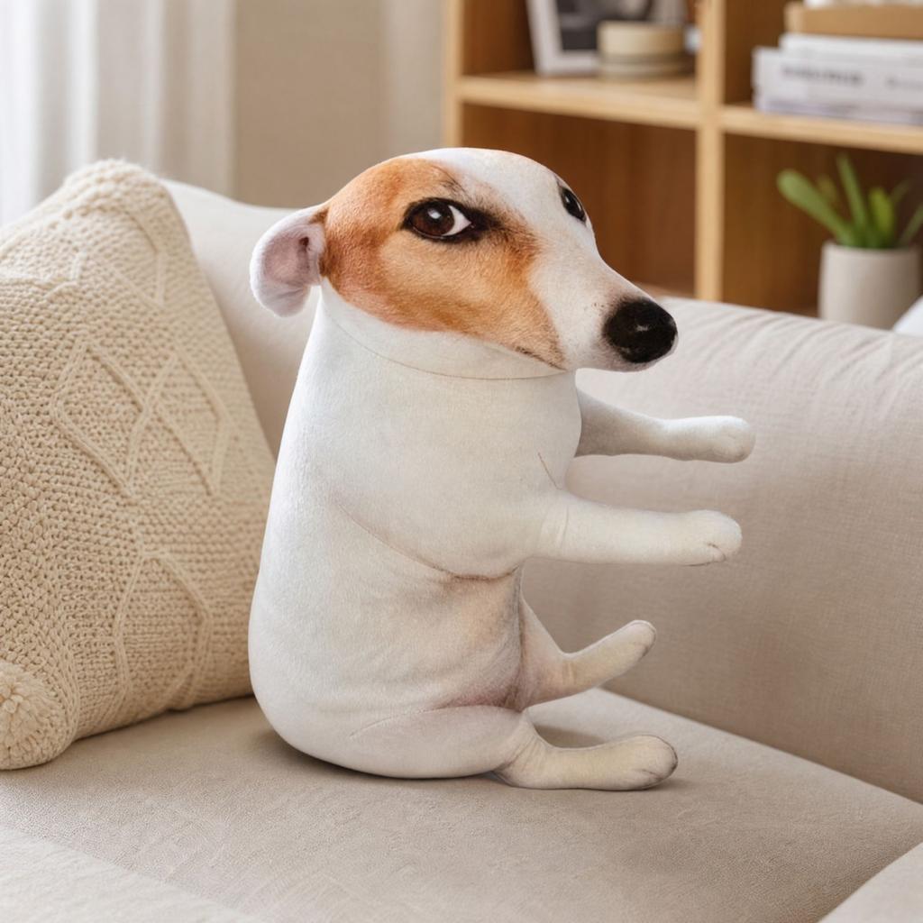 Funny Dog Plush, Abstract Quirky Stuffed Animal Toy for Home Decor and Gifts