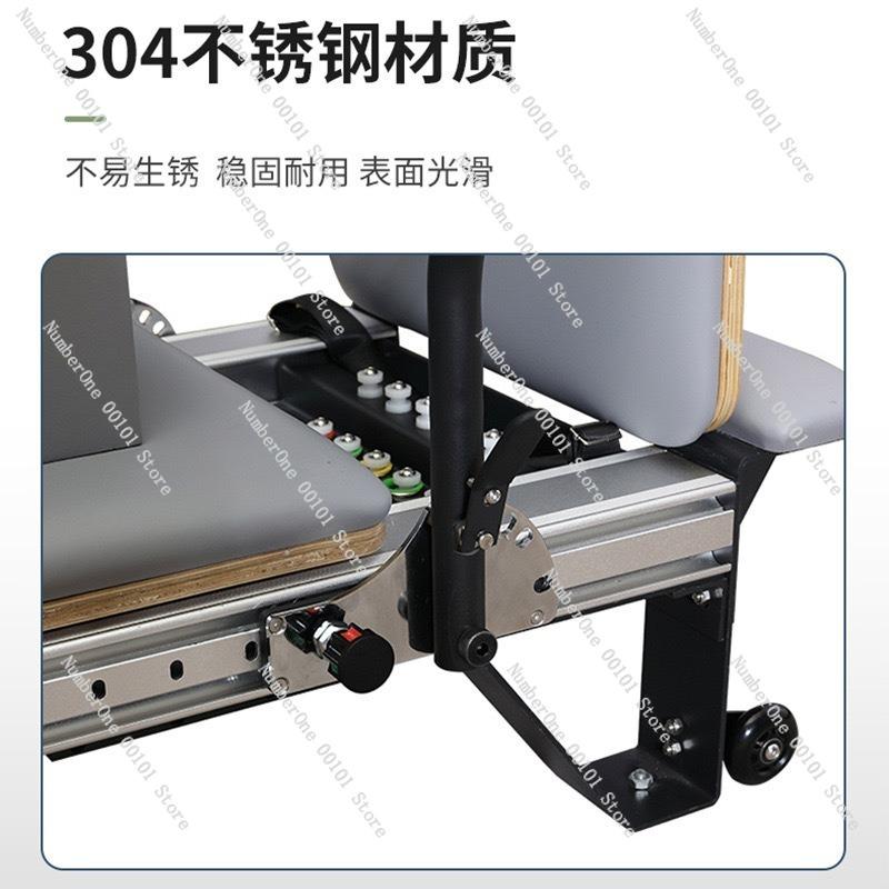 Five-Piece Home Yoga Core Training Equipment Set with Sturdy Aluminum Frame and Compact Black Bed,Suitable for Pilates Studio