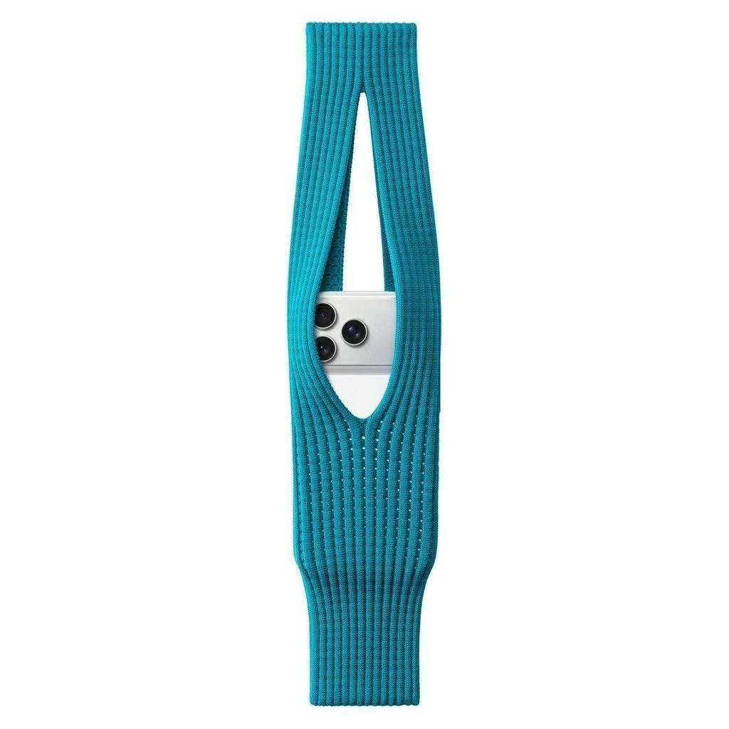 Geeignet für gestrickte Tasche Neuer Stil Plissierte gestrickte Tasche Anti-Verloren Ästhetische gestrickte Handytasche iPhone-Tasche