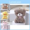 Adorable Plush Animal Keychain With Cute Bear Rabbit And Duck Designs For Bags