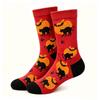 Halloween Men's Women's Autumn Winter New Products Pumpkin Bat Socks Fashionable Comfortable Warm Socks