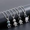 Astronaut Stainless Steel Necklace - Unisex Hip Hop Disco Chain