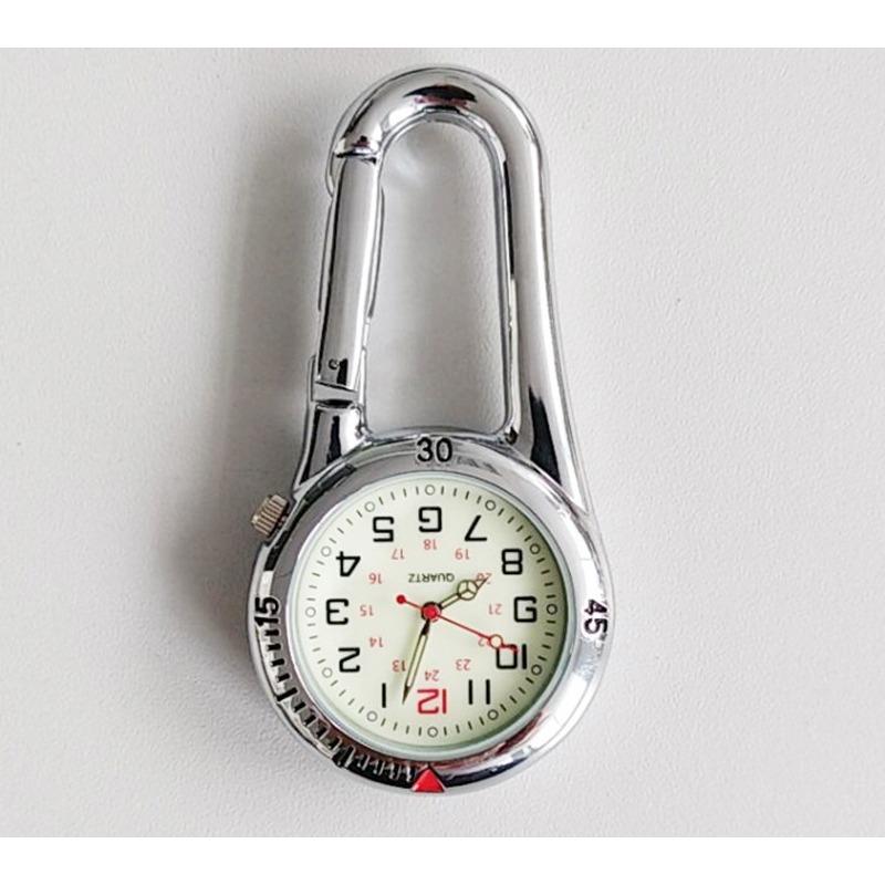 

Часы с карабином и пряжкой для рюкзака, спортивные часы на открытом воздухе, портативные светящиеся поясные часы, ретро-часы Interstellar, памятное издание, пряжка